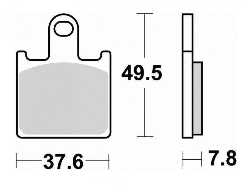 Гальмівні колодки SBS Performance Brake Pads / HHP4, Sinter 838HS